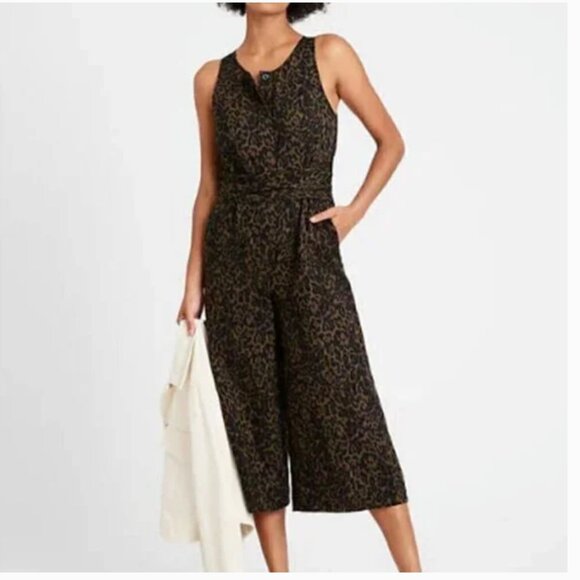 Banana Republic Linen Blend Jumpsuit 0 - Picture 1 of 8